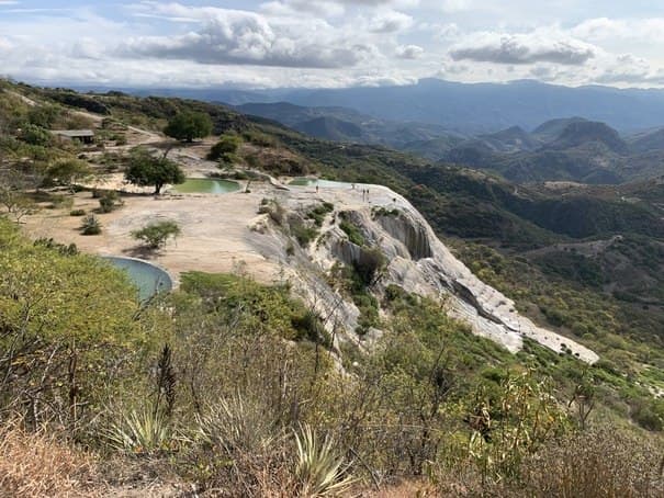 View of Hierve el Agua from the top