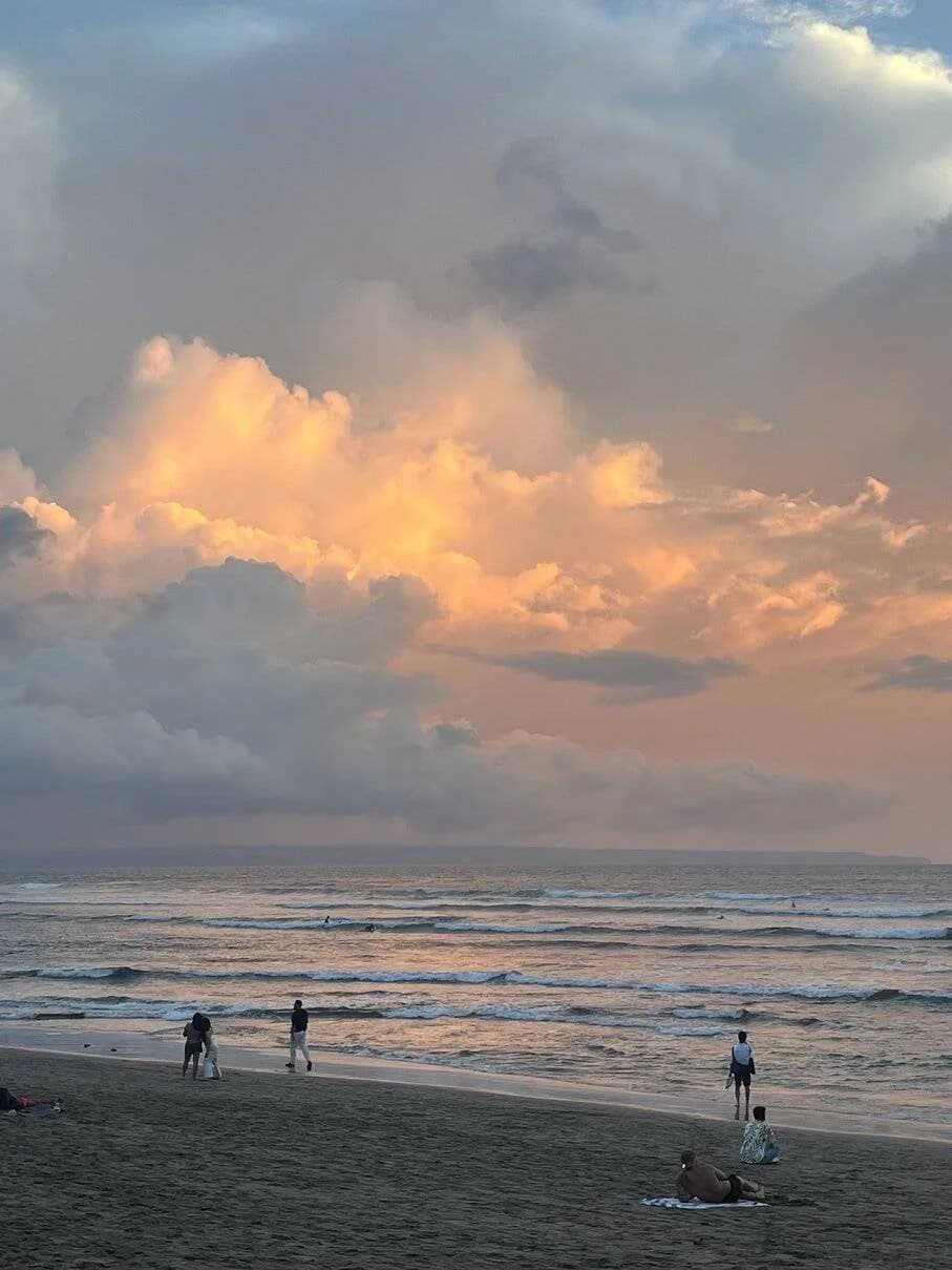 Surfing in Canggu