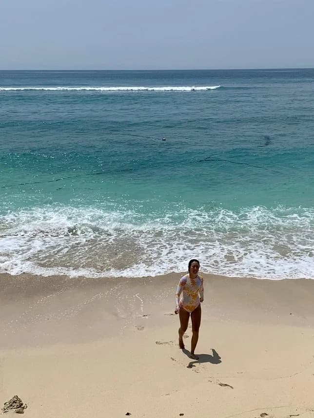 Uluwatu cliffside surf scene