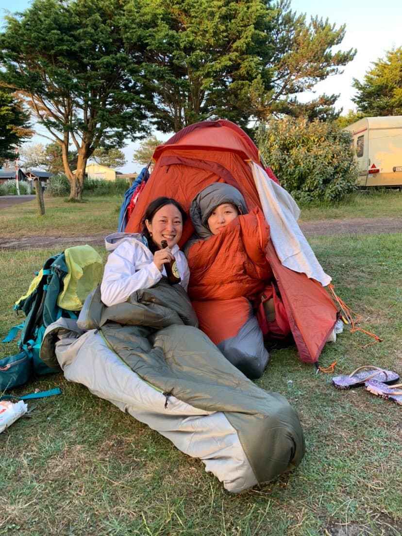 Normandy campsite by the coast
