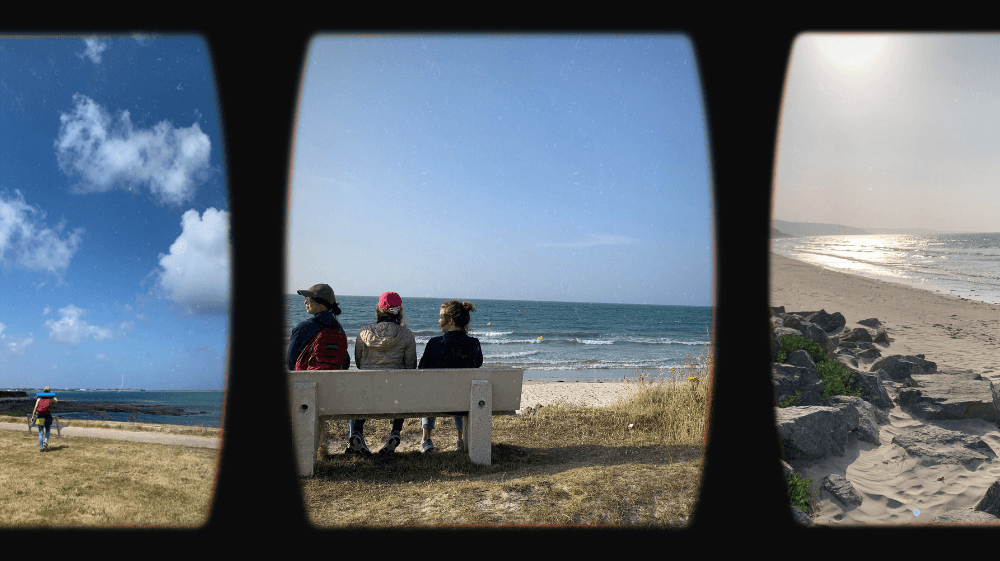 Normandy coastal camping montage