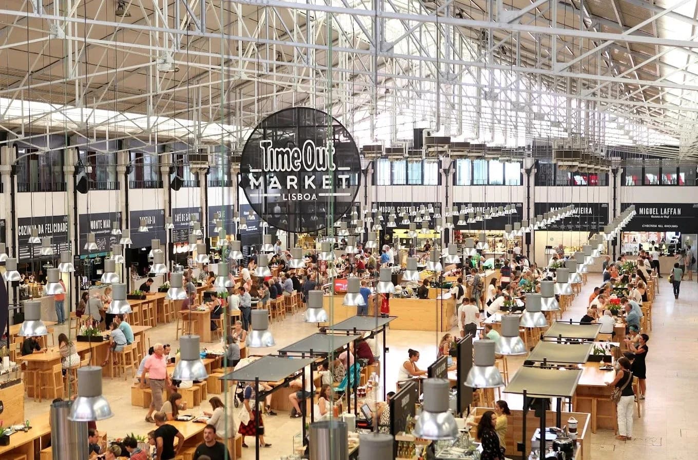 Mercado da Ribeira food hall in Lisbon