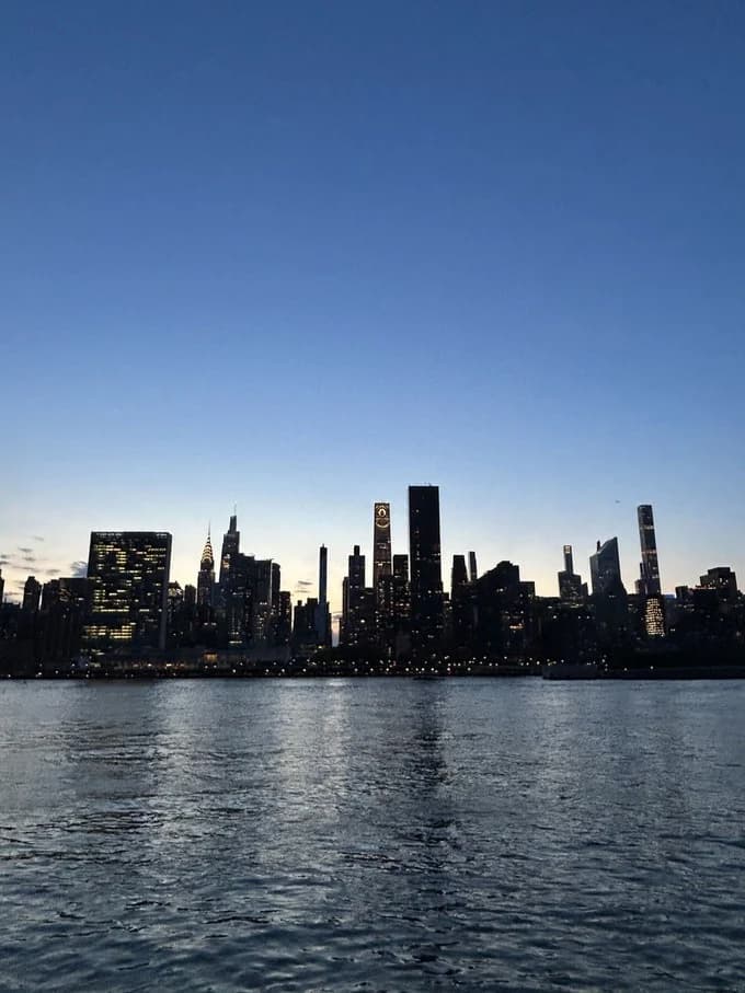 The Manhattan skyline seen from Queens