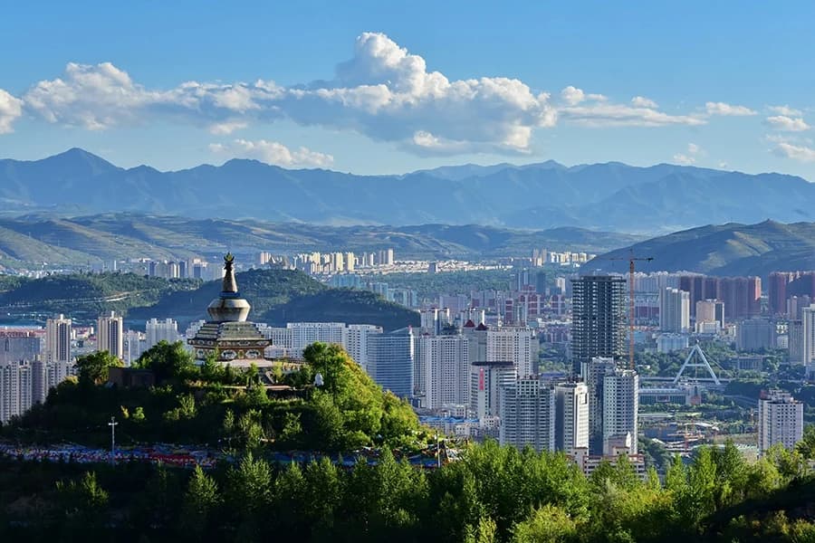 The city of Xining, the provincial capital of Qinghai