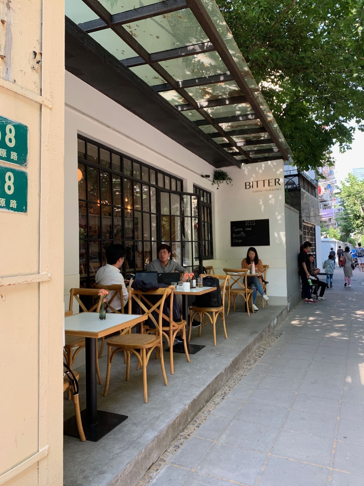 A quiet café in Shanghai’s former French Concession